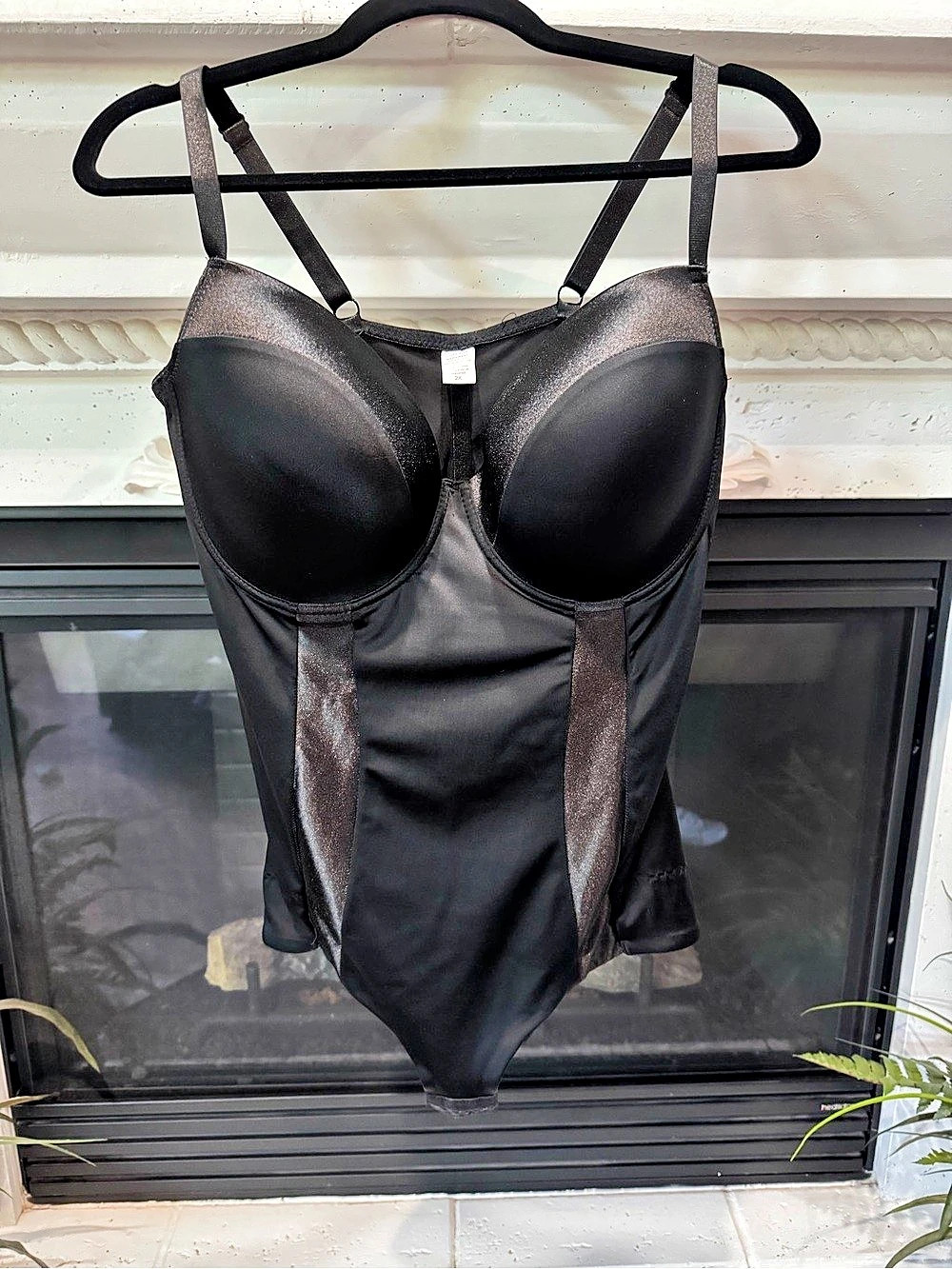Ashley Stewart Women's Black Shapewear Bodysuit Size 2X Like New